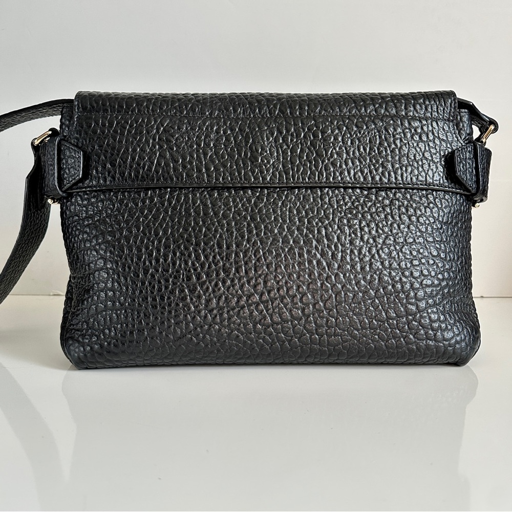 Authentic Burberry Lockford Medium Black Leather Shoulder Bag - Picture 3 of 10